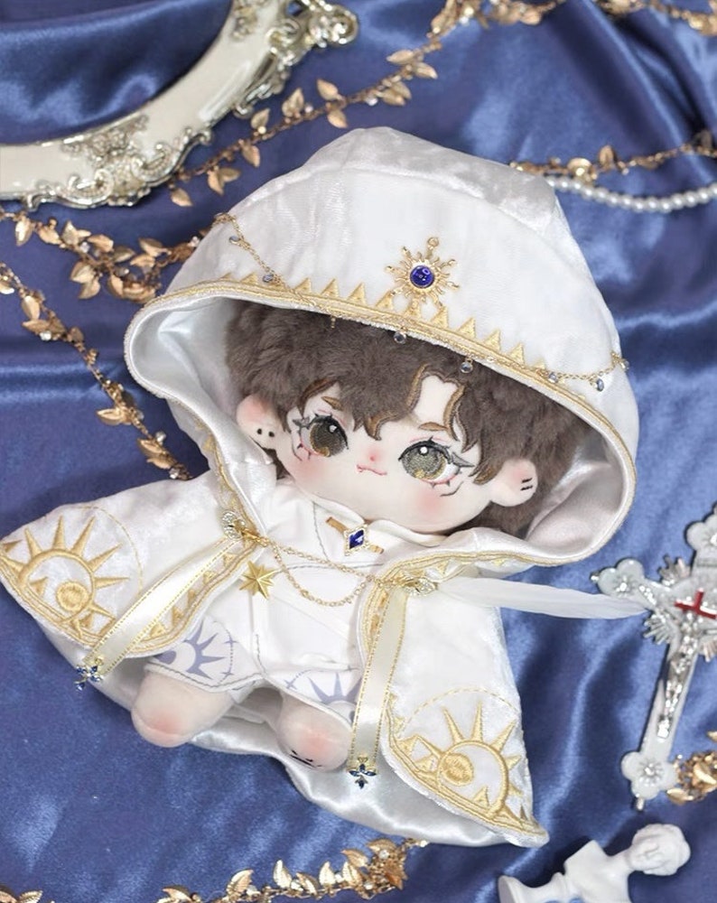 20/10cm Cotton Doll Priest Magic Clothes, Cool Boy Girl Plush doll outfit image 8