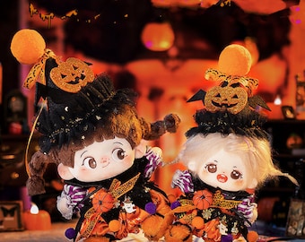 20cm Plush Cotton Doll Halloween Clothes, Kpop Fashion,Plush Doll Clothes Suits, Gift For Kpop Fans, trick or treat!