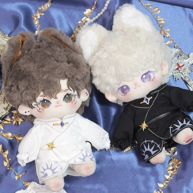 20/10cm Cotton Doll Priest Magic Clothes, Cool Boy Girl Plush doll outfit image 4