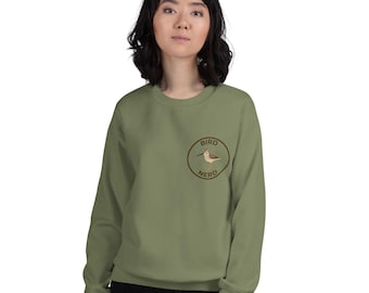 Vogel Nerd Sweatshirt: Strandläufer Rundhalsausschnitt