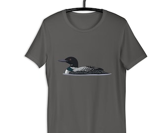 Common Loon T-Shirt: Graphic Bird Tee - Bird Watcher Gift
