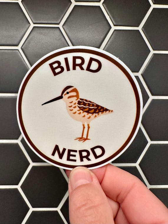 Bird Nerd Sticker: Sandpiper Peep, Weatherproof Vinyl Decal
