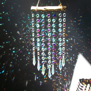 Crystal sun catcher, handmade with various gemstones image 4