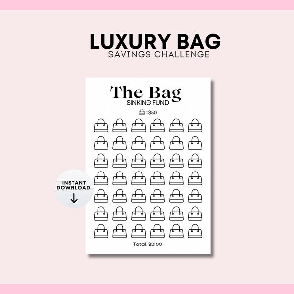 2000 Luxury Bag Savings Challenge | Cash Stuffing Envelope | Luxury Savings Tracker