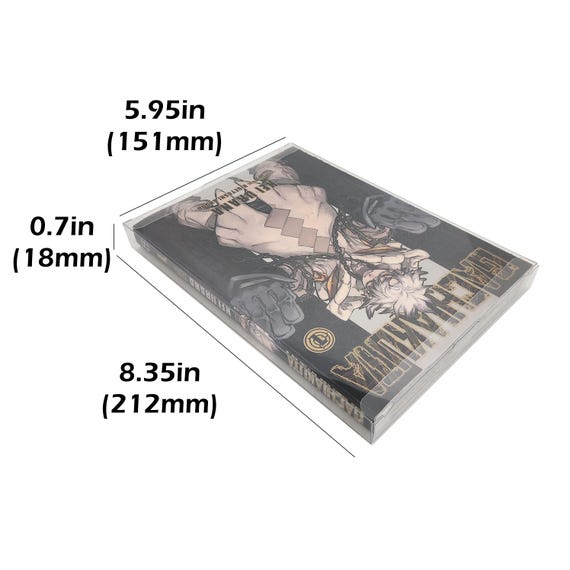 Manga Protector PET Plastic - 151x18x212mm - Manga Not Included - Etsy