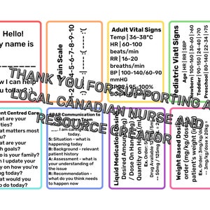 27 Nursing Reference Cards - Combo Pack - PDF download