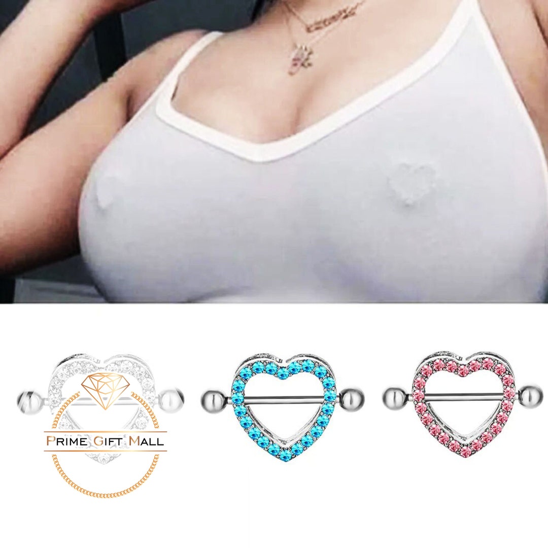 Stainless Steel Heart Nipple Piercing Nipple Ring For Girl Etsy Stainless Steel Heart Nipple Piercing Nipple Ring For Girl Etsy