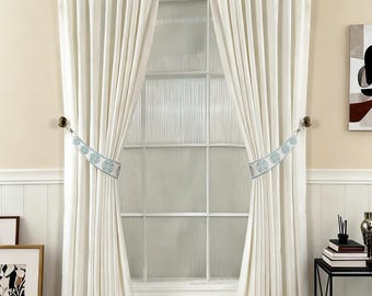 Blue backing for curtain panels, high quality edge curtain edging with curtain trim, multicoloured available