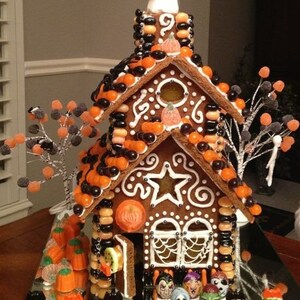 Two story Gingerbread House Template Etsy Two story Gingerbread House Template Etsy