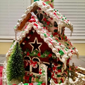 Two-Story Gingerbread house template