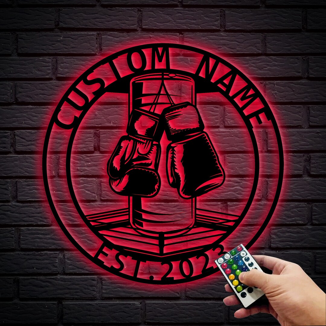 Custom Boxing Metal Wall Art Boxing Metal Art Boxer Gift Etsy