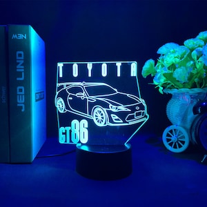 Toyota GT86 JDM Car Lamp Night Light LED Touch Light Home Decorations