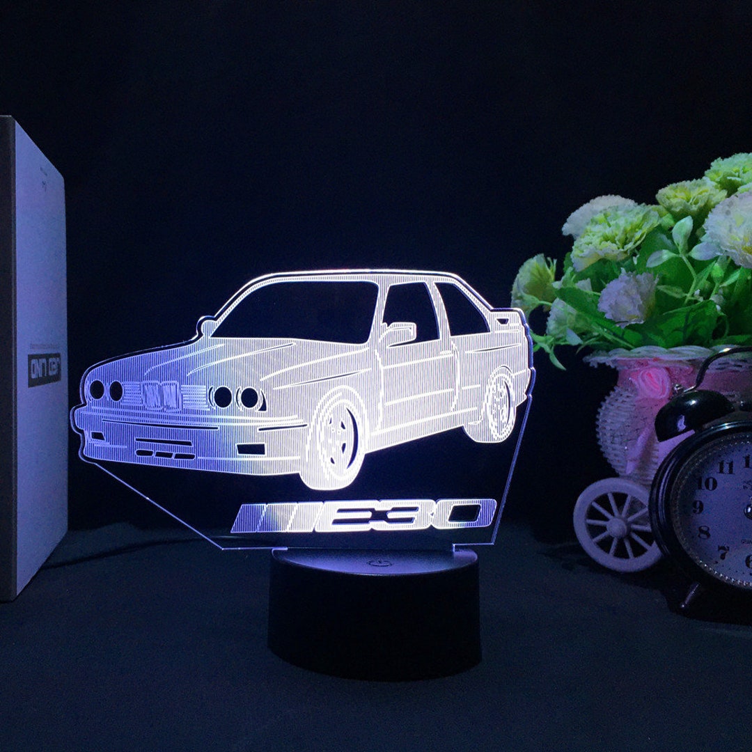 BMW E30 Classic Car Custom Lamp Night Light LED Touch Light Home ...