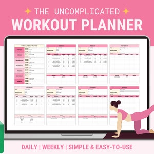 Workout Planner Spreadsheet, Weekly Workout Planner for Google Sheets, Daily Weekly Fitness, Fitness Tracker,Fitness Planner, Workout 2024