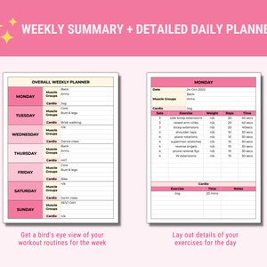 weekly workout planning