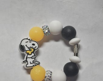 beaded beagle dog tumbler cup charm