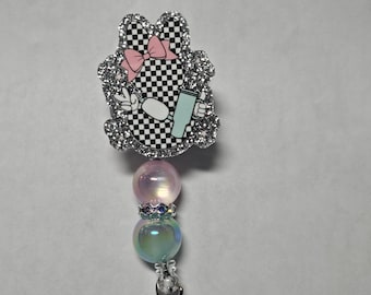 Badge reel boujee Easter bunny