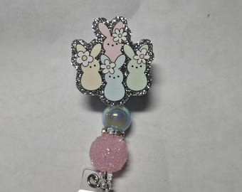 Badge reel Easter peeps