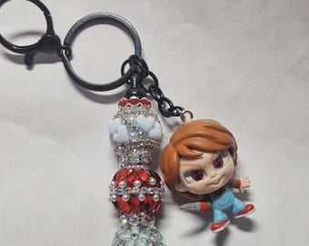 New beaded keychain/bag charm chucky horror