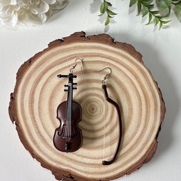 Violin Earrings Etsy