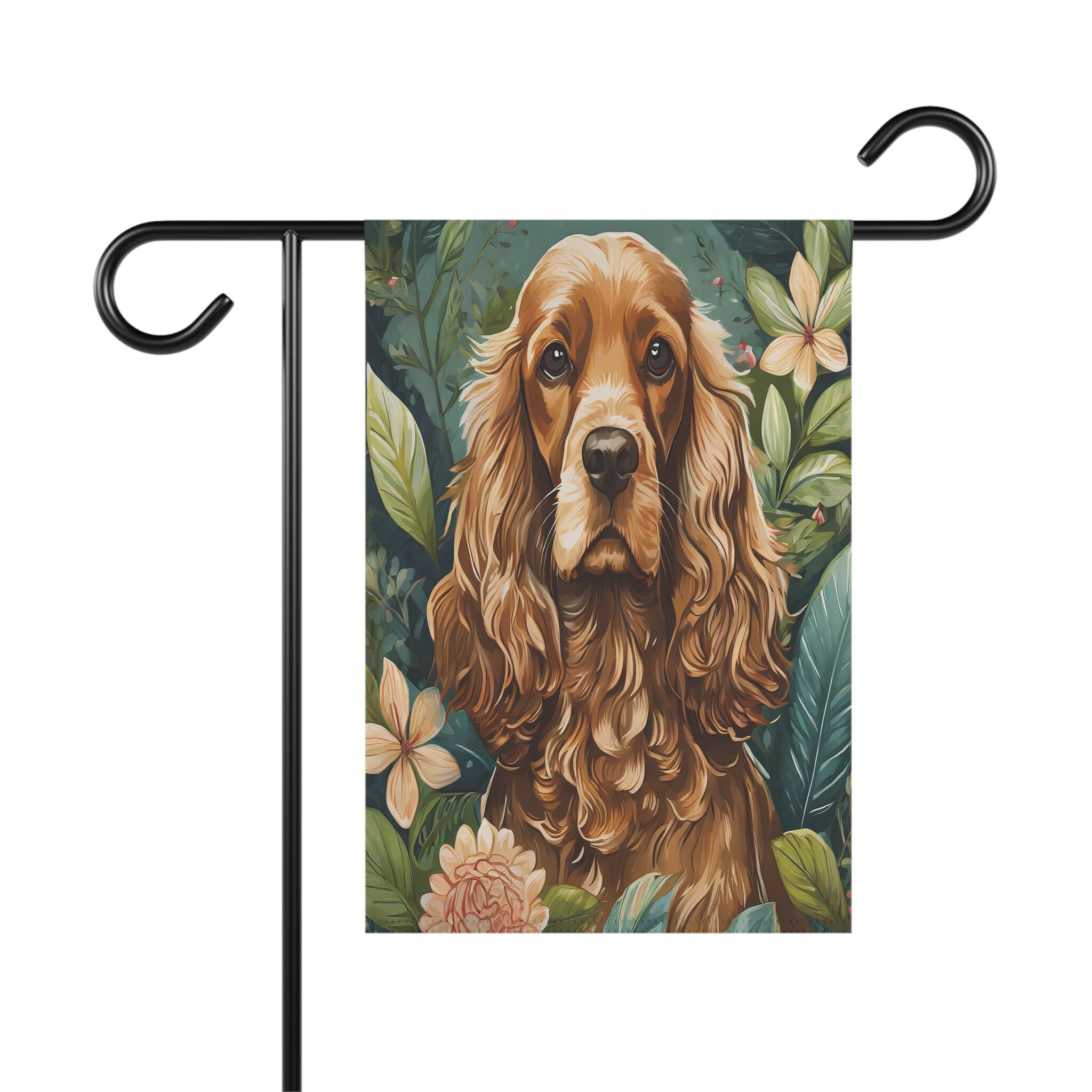 Cocker Spaniel Dog Garden & House Banner Flag, Dog Mom Dad Lover Dogs ...