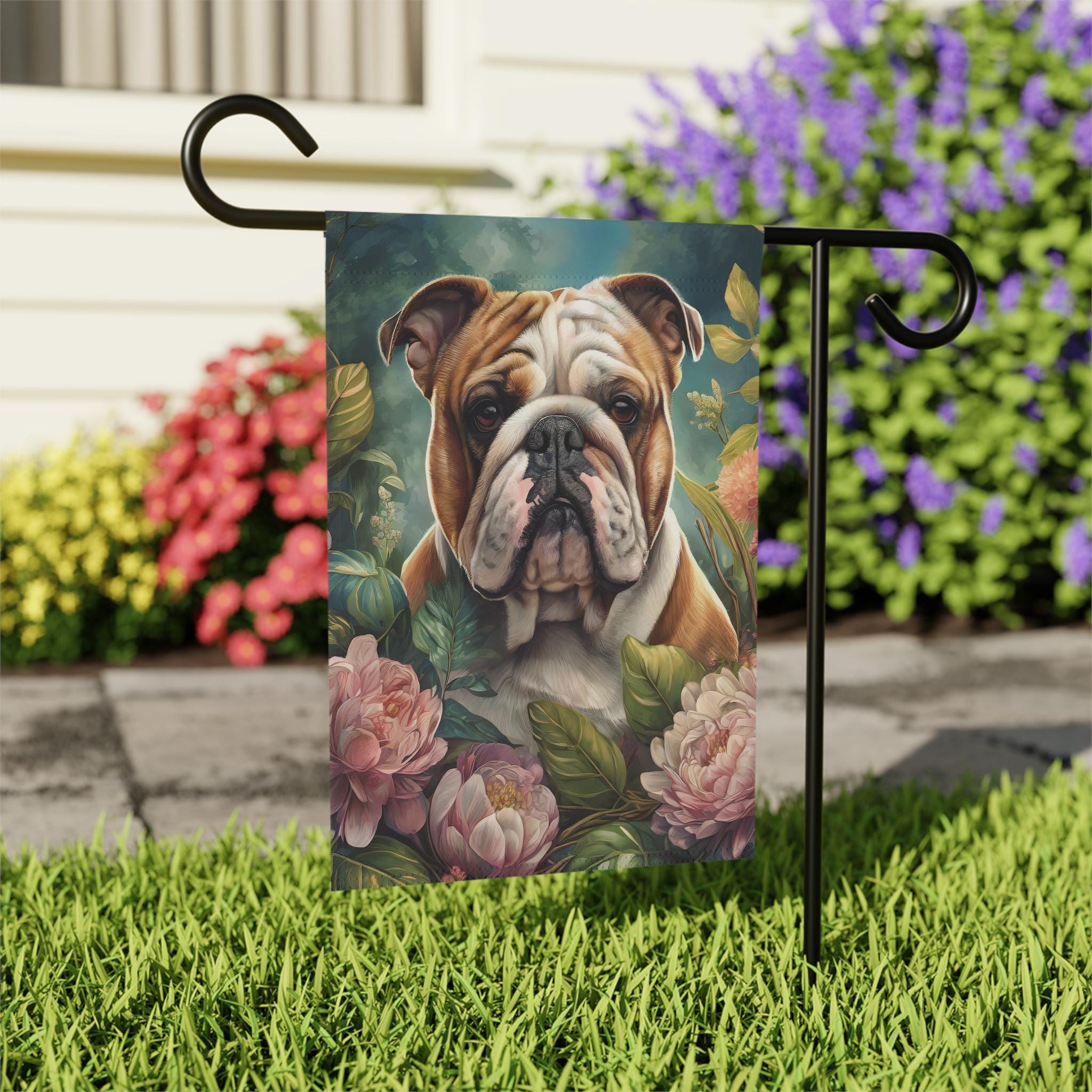 Bulldogge Gartenflagge Von Stosts – Outdoor-Deko Für Hundefreunde, Wetterfest & Doppelseitig