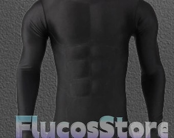 Black Muscle Suit Jumpsuit,Cosplay Costume for Men,Light Muscle Suit Bodysuit Cosplay Muscle Bodysuit
