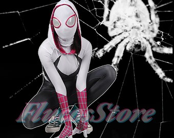 Spider-man Gwen Stacy Cosplay Costume,gwen Jumpsuit,gwen
