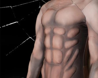 Chocolate Brown Muscle Suit, Men's Cosplay Costume,Custom Superhero Muscle Bodysuit Undershirt