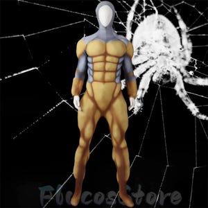 Make to Order Muscle Suit Bodysuit, Custom Comic Muscle World Cosplay Costumes,Hero Hooded Muscles Suit
