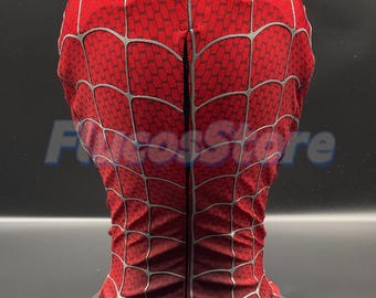 レッド トビー・マグワイア スパイダーマンマスク - シルクスクリーン