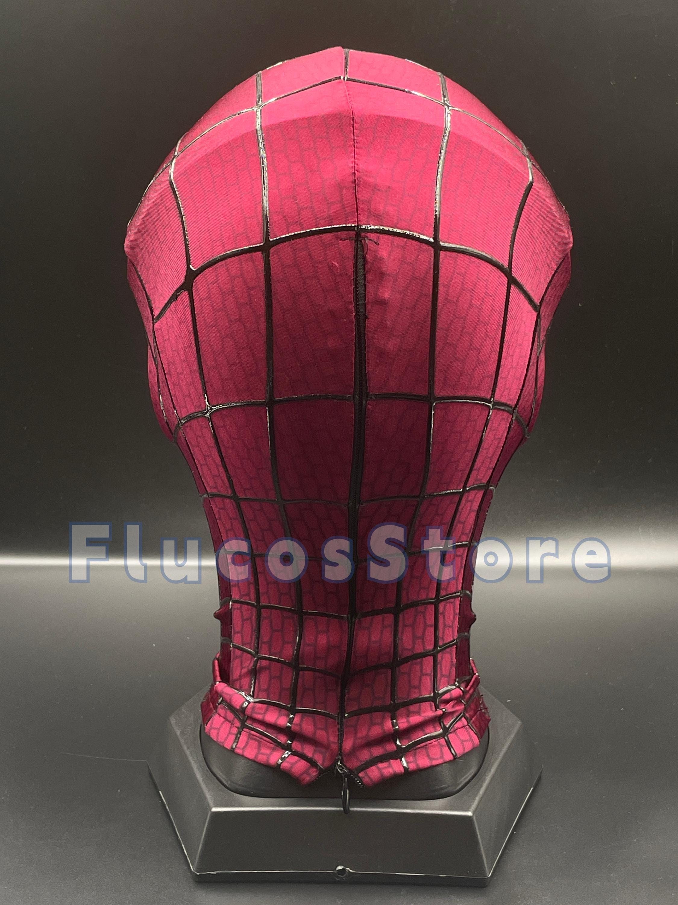 Andrew Garfield Spider-man Mask: Silkscreen Cosplay, Handmade Head ...