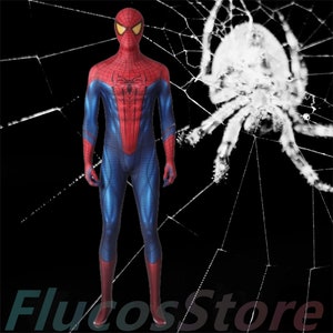 The Amazing Spider-Man Peter Parker Cosplay Costume,Peter Parker Spider-Man Jumpsuit,Bodysuit,Halloween Party Costume
