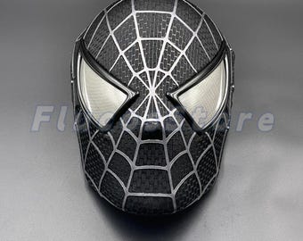 ブラックスパイダーマンマスク、トビー・マグワイアコスプレ、シルク