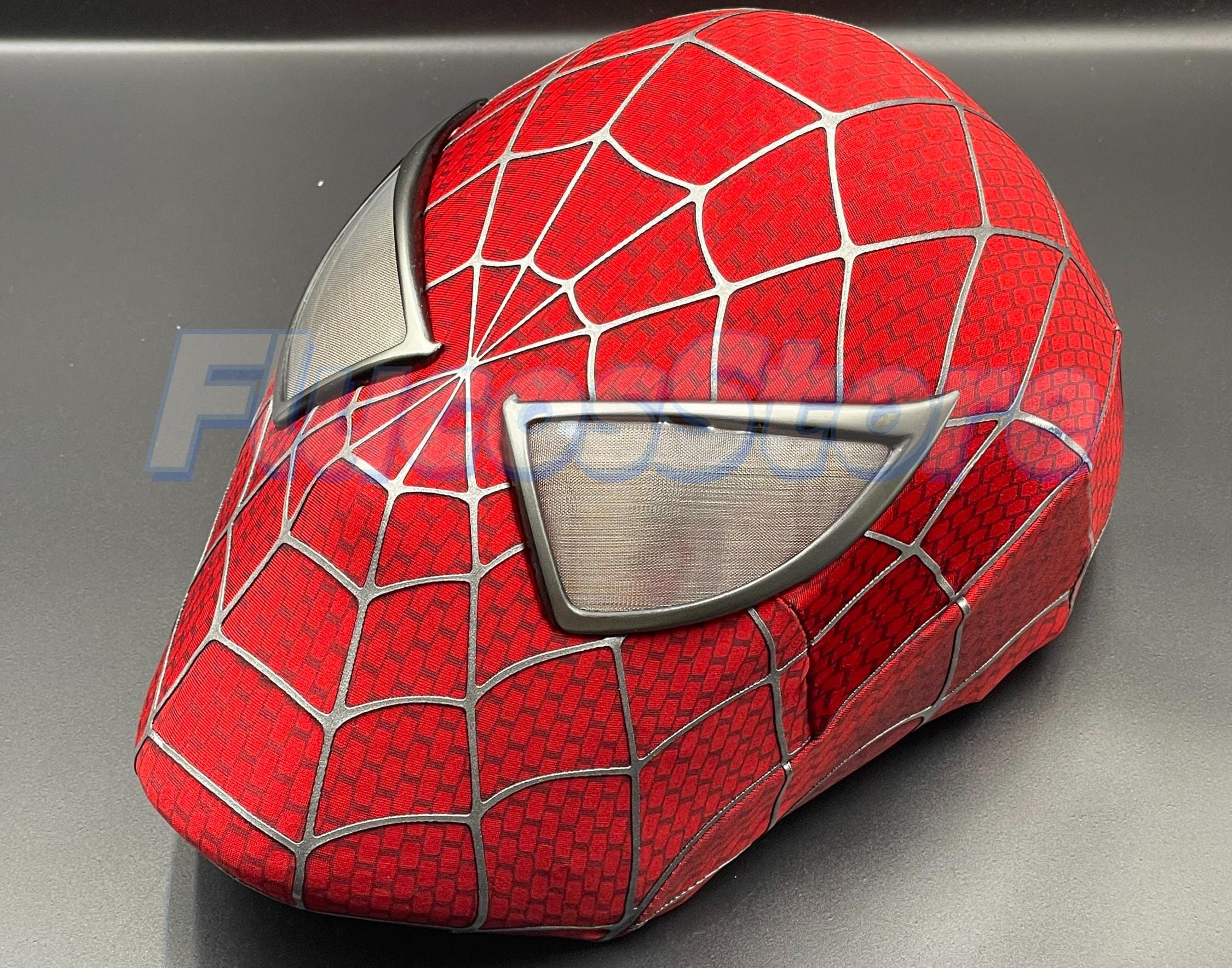 レッド トビー・マグワイア スパイダーマンマスク - シルクスクリーン