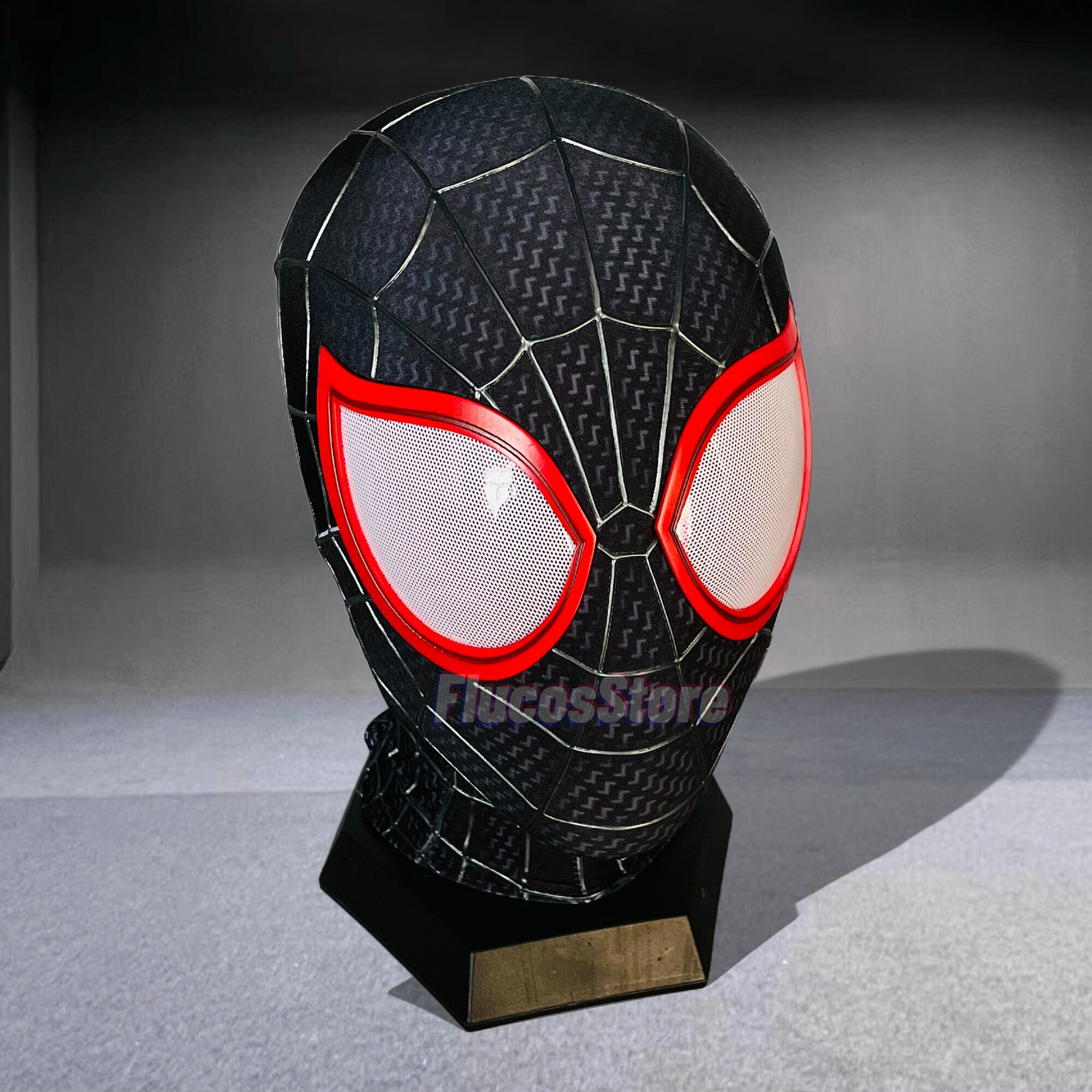 Disfraz Spiderman Niño Máscara Spider 3D - Para Cosplay Y Fiestas | Talla Única Negro Disfraz Héroe 3D