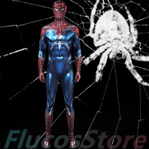 Spider-man Cosplay Costume,Advanced Suit Spider-man Jumpsuit,Halloween Carnival Party Costume