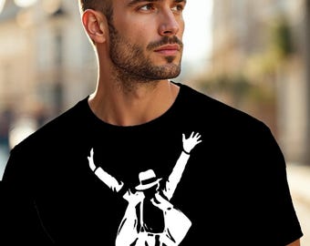 Michael Jackson T-Shirt, King Of Pop, Unisex Cotton Tee