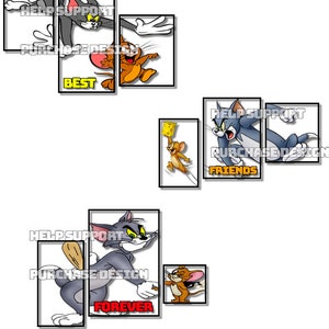 Tom & Jerry BFF T shirt/sticker design