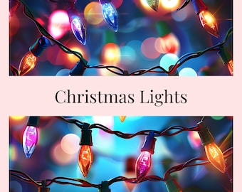 Vinyl Diamond Painting Release Paper "Christmas Lights" | Decorative Diamond Painting Release Paper