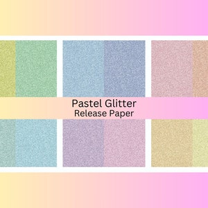 Vinyl Diamond Painting Release Paper &quot;Pastel Glitter&quot; | Decorative Diamond Painting Release Paper