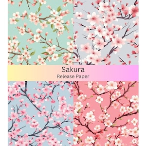Vinyl Diamond Painting Release-papier &quot;Sakura&quot; | Decoratief diamantschilderijpapier