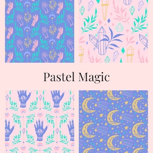 Vinyl Diamond Painting Release Paper &quot;Pastel Magic&quot; | Decorative Diamond Painting Release Paper