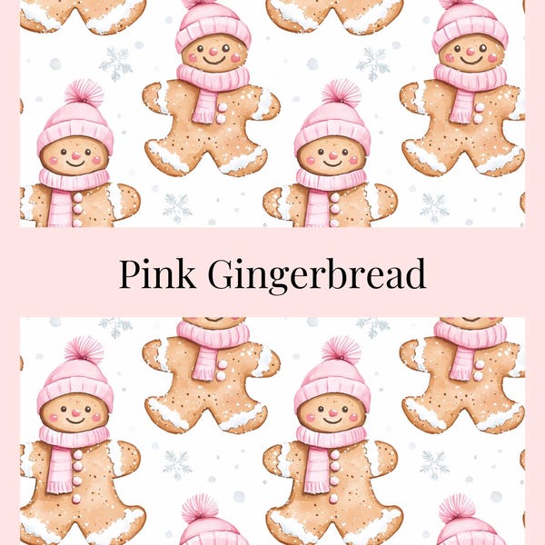 Vinyl Diamond Painting Release Paper "Pink Gingerbread" | Decorative Diamond Painting Release Paper