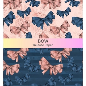 Vinyl Diamond Painting Release Paper &quot;BOWS&quot; | Decorative Diamond Painting Release Paper
