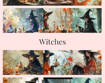 Vinyl Diamond Painting Release Paper "Witches" | Decorative Diamond Painting Release Paper