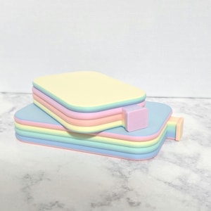 レインボーマカロン ダイヤモンドペインティングトレイ | オーダーメイド | 美しいダイヤモンドペインティングトレイ | 積み重ね可能なダイヤモンドペインティングトレイ