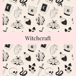 Vinyl Diamond Painting Release Paper &quot;Witchcraft&quot; | Decorative Diamond Painting Release Paper