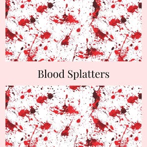 Vinyl Diamond Painting Release Paper &quot;Blood Splatters&quot; | Decorative Diamond Painting Release Paper