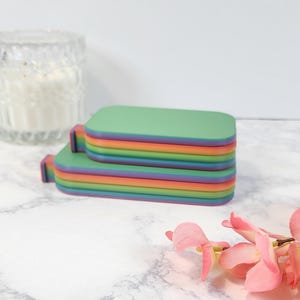 Rainbow Shaved Ice Diamond Painting Tray | Made To Order | Aesthetic Diamond Painting Tray | Stackable Diamond Painting Tray